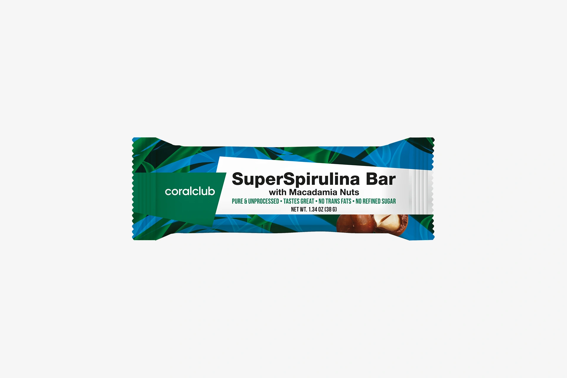 Barrita Super Spirulina con Nuez de Macadamia 