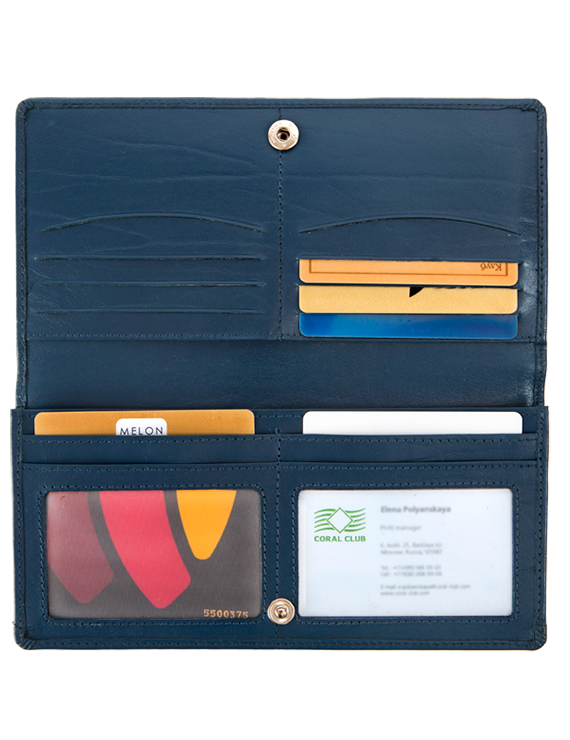 Cartera de cuero para mujer