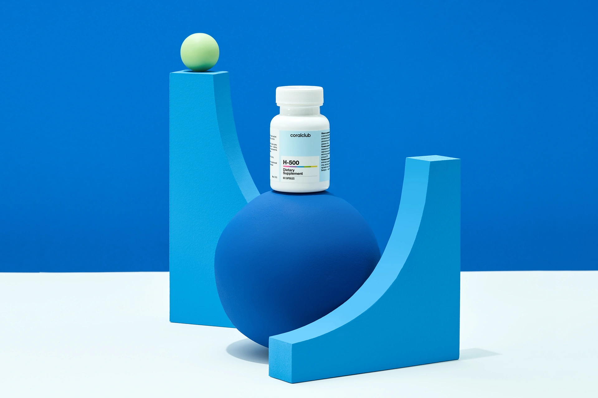 H-500 – complemento alimenticio. 60 cápsulas. Peso neto: 23 g.