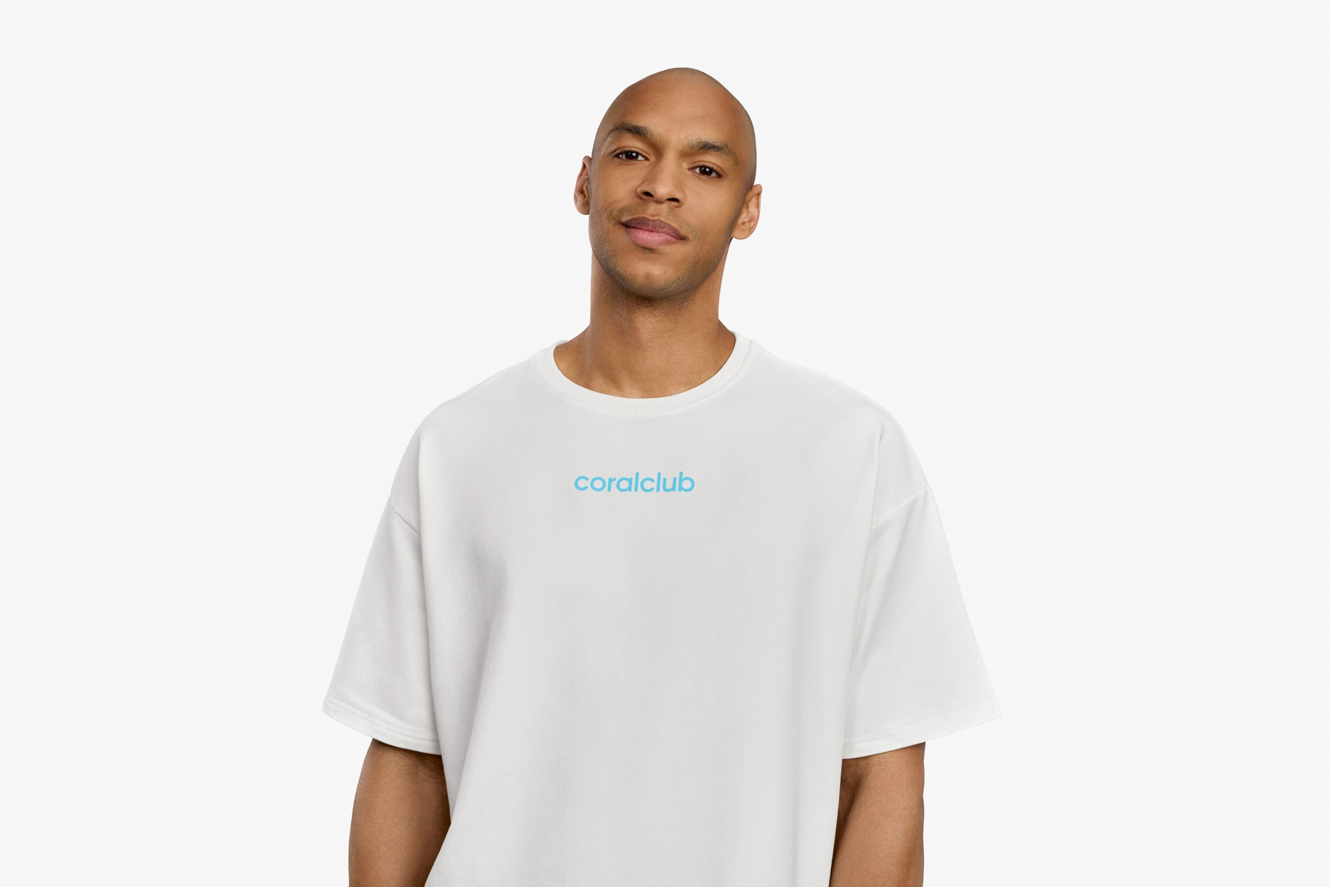 Camiseta oversize, crema