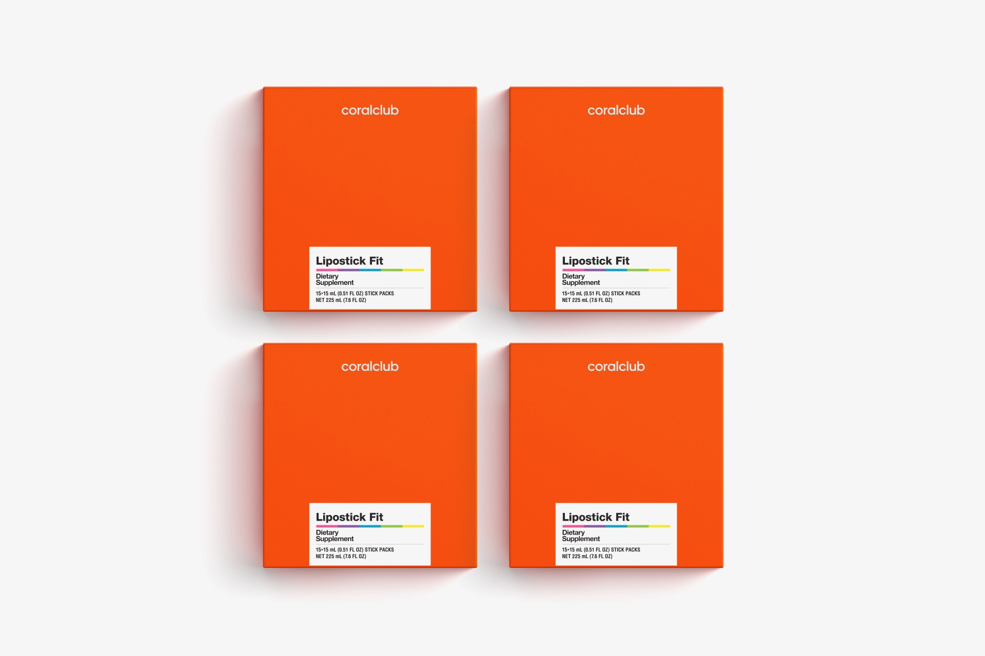 Lipostick Fit – complemento alimenticio con edulcorantes. 60 sobres. Contiene cafeína (1,1 mg en 1 sobre/2,2 mg en 2 sobres). No recomendado para niños ni mujeres embarazadas. Volumen: 900 ml (60 х 15 ml).